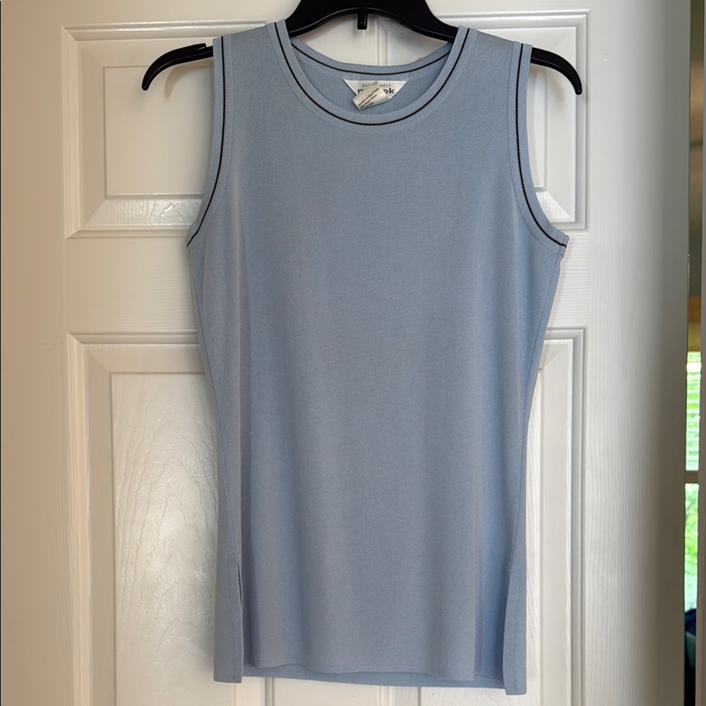 Misook Blue Sleeveless Top